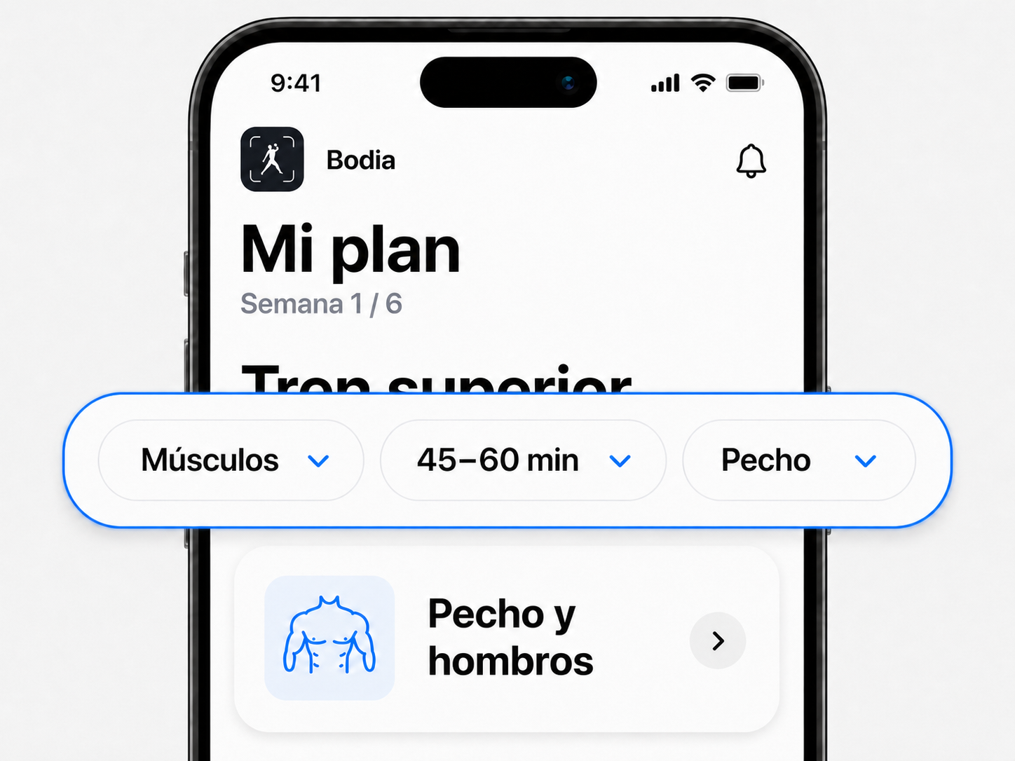 Personalización del plan en Bodia