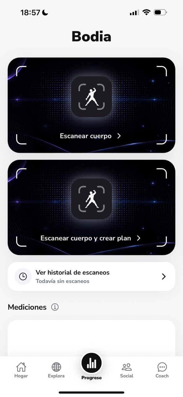 Escaneo corporal en Bodia
